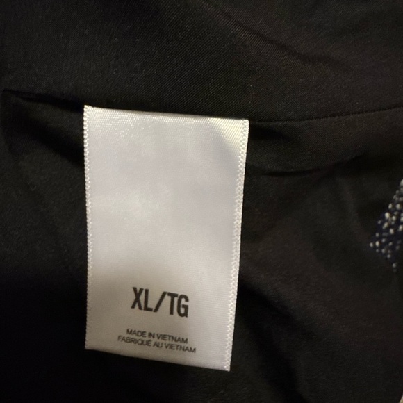 Express Navy and White Tweed Double-Breasted Coat - Picture 11 of 11